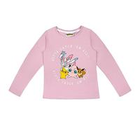 Pokemon Maglia a maniche lunghe da ragazza Pikachu Pummeluff, Colore: rosa., 140 cm