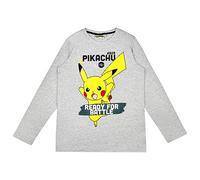 Pokemon Maglietta a maniche lunghe in diversi design, Grigio 3, 10 anni