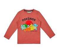 Pokemon Maglietta a maniche lunghe in diversi design, rosso chiaro, 10 anni