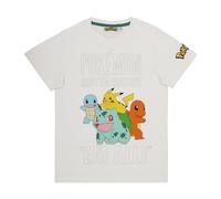 Pokemon - Maglietta da ragazzo e ragazza Pikachu Poke, bianco 2, 9 anni