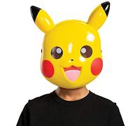 Pokémon - Maschera di Pikachu per bambini (dai 4 anni in su) | Accessorio per costume con licenza ufficiale, Maschera in plastica rigida con le iconiche orecchie, Per Halloween, Carnevale