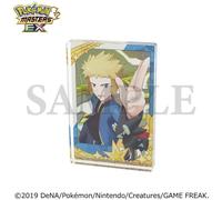Pokemon Masters EX foto commemorativa mini blocco acrilico display Giappone