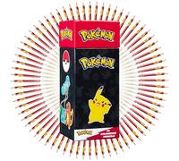 Pokémon Matite Colorate Set di 72 Pikachu Colori a Matita Materiale Scolastico Set Colori per Disegno Schizzi Anime Regalo Bambino