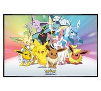 Pokemon - Maxi poster Eevee PKMN con cornice nera lucida, 61 x 91,5 cm