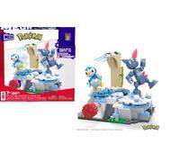 POKEMON MEGA CONSTRUX CONSTRUCTION SET PIPLUP AND SNEASEL'S SNOW DAY 11 CM