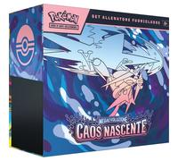 Pokémon: set Allenatore Fuori ell’espansione Megaevoluzione - Caos Nascente del GCC Pokémon (1 carta promozionale figura intera, 9 buste di espansione e accessori premium), Edizione in Italiano