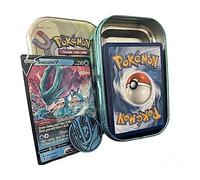 Pokémon Mini confezione di latta - 50 carte assortite, 1 ultra rara casuale e moneta da gioco