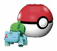 Pokemon Mini Figura Bulbasaur con Pokeball Costruzioni Mattoncini Blocchetti - Mega Construx
