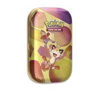 Pokémon Mini Tin Scarlet & Violet 151 - Meowth & Hitmonchan - 2 Buste Booster, Moneta, Carta d'Arte