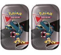 Pokémon: miniscatola da collezione Unima (Eelektross e Galvantula) del GCC Pokémon (due buste di espansione e una carta adesiva) (Confezione da 2)
