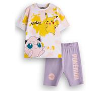 Pokemon Multicolore Pikachu Tie Dye Set Set T-shirt e pantaloncini Ragazze