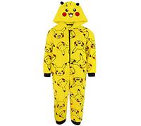 Pokemon Onesie Pikachu Giallo 3D Orecchie Tuta da Notte per Bambini