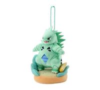 Pokemon Originale Otenki Team Tyranitar Peluche Portachiavi Con Campo Giappone