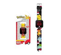 Pokémon Orologio Digitale a LED, Orologio per Bambini con Cinturino Regolabile, Funzione Ora e Data, Regalo per Ragazzi