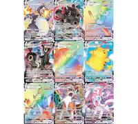 Pokémon Pacchetto 3 Carte Vmax 1 Carta Arcobaleno Rara segreta Nessun duplicato Pacchetto Booster Vmax