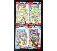 Pokemon PALDEA EVOLVED STELLAR CROWN 4 BLISTER PREMIUM CHECKLANE Corona Astrale