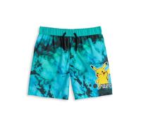 Pokémon Pantaloncini da Bagno Pikachu Blu Tie-Dye | Abbigliamento da Spiaggia per Ragazzi con Coulisse in Vita Elasticizzata | Costumi da Bagno Classici dei Cartoni Animati - 8-9 Anni