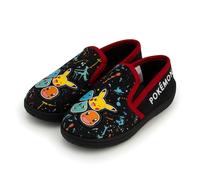 Pokémon Pantofole per bambini, motivo Pikachu, scarpe da casa con suola antiscivolo, taglie da 43 a 36, Nero , 27 EU