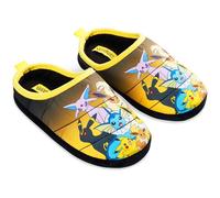 Pokemon Pantofole Uomo, Comode Slip-On Ciabatte da Casa con Suola Antiscivolo (Nero/Multicolore, 41EU)