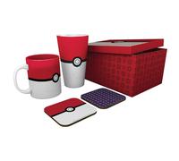 Pokémon Gift Box - Bicchiere Glass XXL + Mug Tazza + 2 Coasters Sottobicchieri "