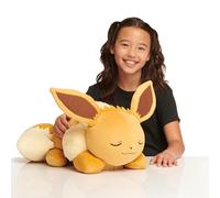 Pokémon - Peluche Evoli che dorme in peluche esclusivo, 45 cm, che dorme