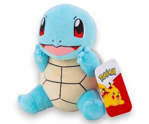 Pokémon Peluche Squirtle Jazwares 20 cm Azzurro Originale per Bambini 2 Anni