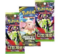 Pokemon Perfect Order English Booster Pack x1 | Pokémon Nihil Zero Korean Booster Pack x2 | Booster Pack | Serie Mega Evolution | Titan Authenticated