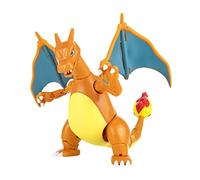 Jazwares Select Pokemon 25 Aniversario Charizard - Figura de Coleccion Articulada - Altura 15cm aprox - Incluye Base de Sujecc
