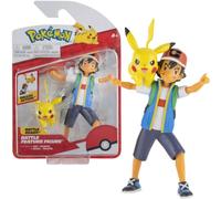 Pokemon Personaggi Ash & Pikachu - 11 cm- Giochi Pokemon Nuovo 2022 - Figurine Pokemon Action Figure - Licenza Ufficiale Pokemon Giocattoli