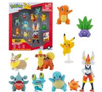 Pokémon Personaggi Set 10pack 5-11 cm, Giochi 2022 - Cinderace Pikachu Charmander Squirtle Oddish Gible Bulbasaur Yamper Froakie & Growlithe, Figurine Action Figure, Giocattoli