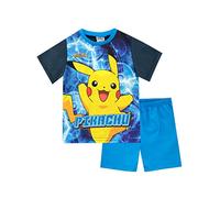 Pokemon Pigiama Bambino | Pigiamone Corti Pikachu Blu 9-10 Anni