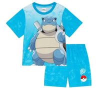 Pokémon Pigiama Corto Blastoise Retro, Blu, 6-7 Anni 122cm