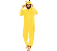 Pokemon Pigiama Intero per Uomo Pikachu Giallo Large