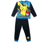Pokémon Pigiama per bambini ragazzi con Pikachu, set da 2 pezzi, biancheria da notte, blu, età 5-12 anni, Marina Militare, 9-10 Years