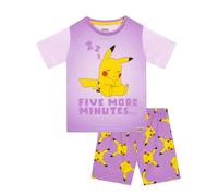Pokémon Pigiama Pigiama Pikachu Bambina | Pikachu Pigiami Ragazzi | Pigiamone Bambino Estivo | Viola 7-8 Anni