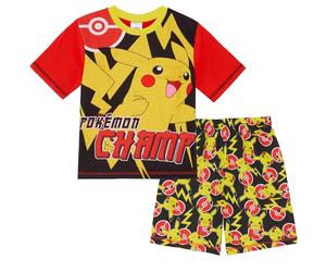 Pokemon Pigiama Shortie per bambini "Pikachu the Champ", Multicolore, 11-12 Anni