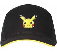 Pokémon Pikachu Badge Unisex Cappello Nero 100% Cotone