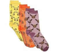 Abbigliamento Pokemon: Crew Socks Black (Calzini Tg. 43/46) (3Pack)