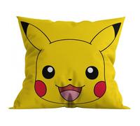 Pokemon Pikachu Cuscino Imbottito Giallo Quadrato 40 x 40 cm Cameretta Ragazzi