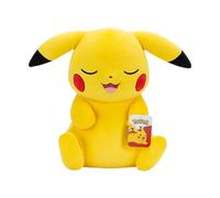Pokémon Pikachu di peluche per dormire, 45 cm, giallo, rosso, giocattolo ufficiale Pokemon imbottito per bambini di 2 anni 3
