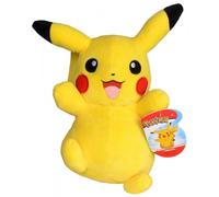 POKEMON Pikachu Happy Peluche Morbido 8" Con Etichette Jazwares Nuovo