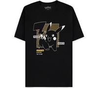 Pokemon: Pikachu Line-Art Black (T-Shirt Unisex Tg. 2XL) -