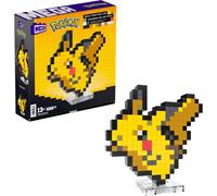 POKEMON PIKACHU PIXEL ART Playset 15cm Mattoncini Mega Construx 400 Pezzi HTH74