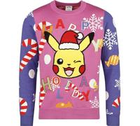 Abbigliamento Pokemon: Pikachu Patched Christmas - Multicolor (Maglione Unisex T
