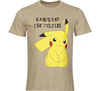 Pokemon - Pikachu Short Sleeved T-Shirt (Beige) - Xl Short Sleeved T-Shirts U Be