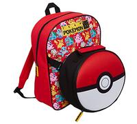Pokemon Pikachu - Zaino da pranzo isolante, per ragazzi e ragazze, 2 pezzi, con borsa termica rimovibile per snack caldi o freddi