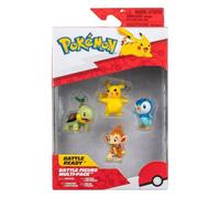 Pokemon Pkw Battaglia Figura 4PK 2IN Pikachu Femminile Chimchar Turtwig Piplup