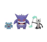 Pokémon PKW - Confezione di 3 figure di tipo fantasma Asst - 4.5" Gengar, 3" Alolan Marowak, 2" Misdreavus (Amazon)