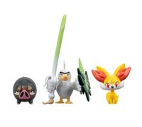 Pokémon Battle Figure Set 3-Pack Fennekin, Lechonk, Sirfetch'd 5 cm