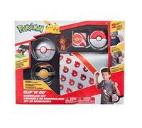 Pokémon PKW2713 Clip 'N' GO Bandolier - Include 6,7 cm Vulpix Battle Figure con accessori Premier Luxury Ball, Multicolore